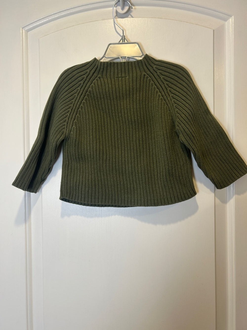 Gymboree Olive Green Ribbed Knit Sweater with Appliqué size 18-24m - Picture 3 of 4